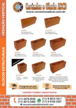 Bloco Cerâmico Estrutural